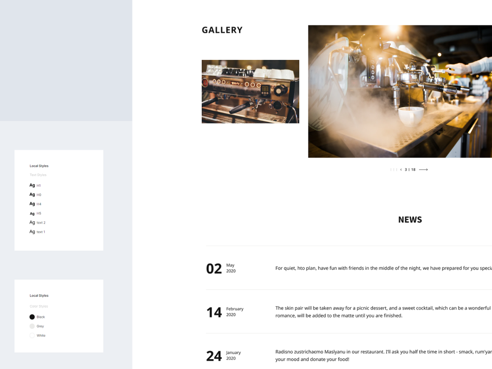 UI Kit for Restaurants & Cafe 4