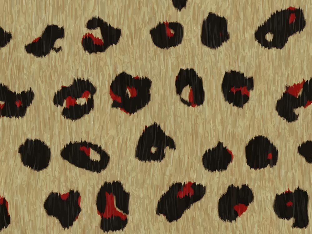 Watercolor Animal Print Free Pattern