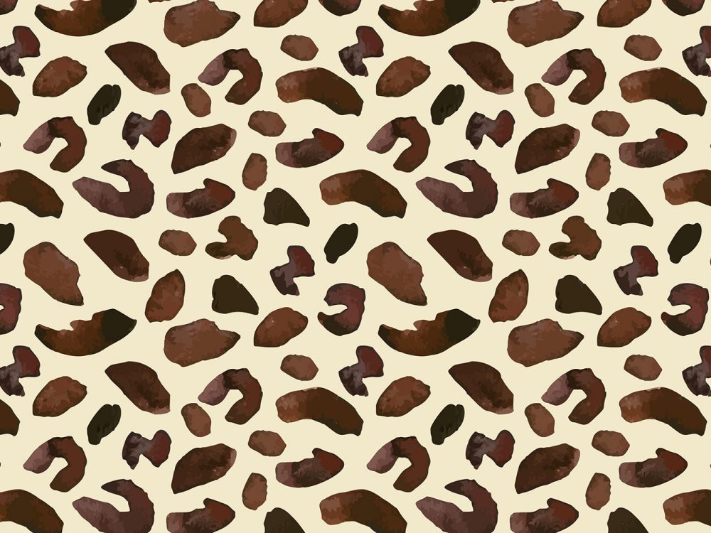 Watercolor Animal Print Free Pattern