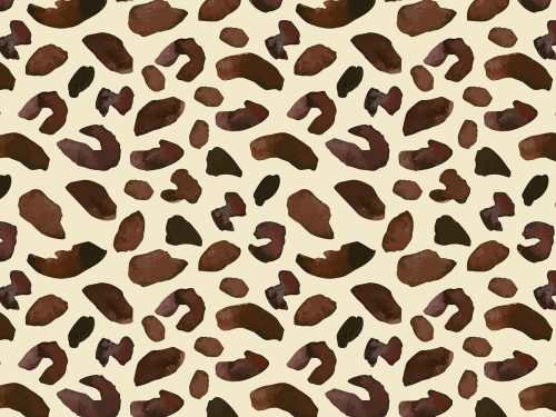 Watercolor Animal Print Free Pattern