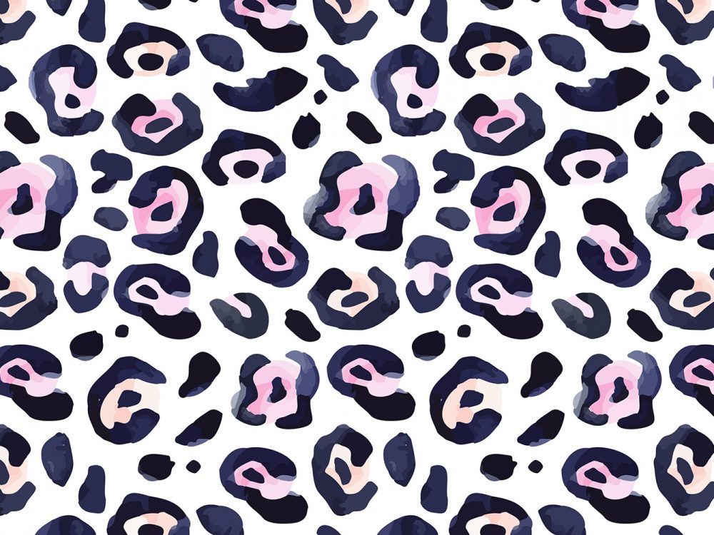 Watercolor Animal Print Free Pattern