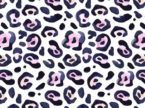 Watercolor Animal Print Free Pattern