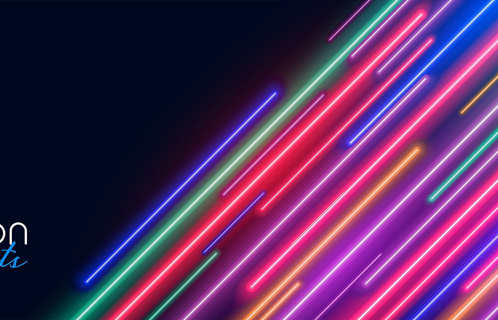 Abstract Neon Lights Background