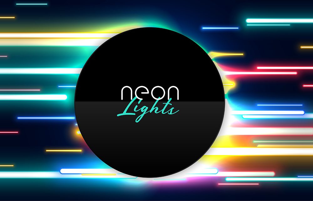 Abstract Neon Lights Background