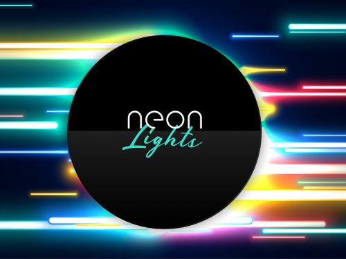 Abstract Neon Lights Background