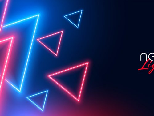 Abstract Neon Lights Background