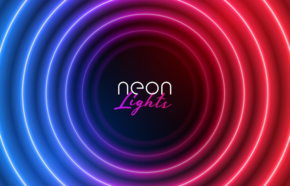 Abstract Neon Lights Background