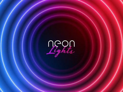 Abstract Neon Lights Background