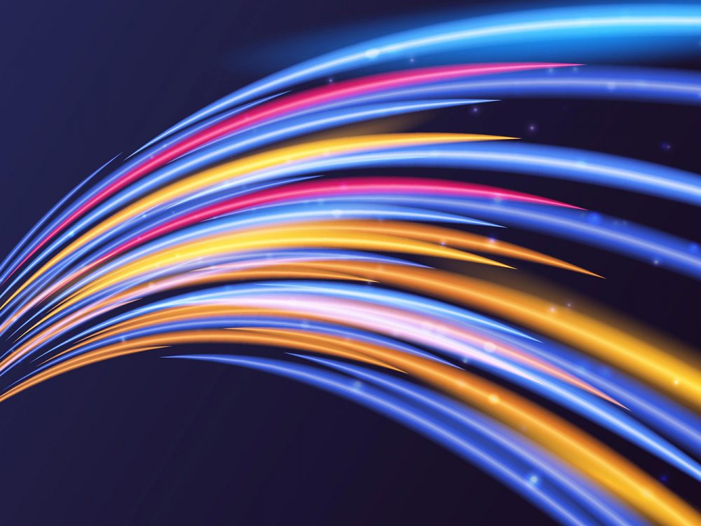 Abstract Neon Lights Background