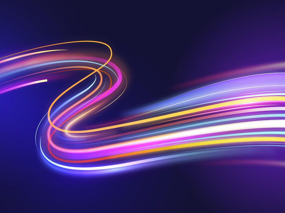 Abstract Neon Lights Background