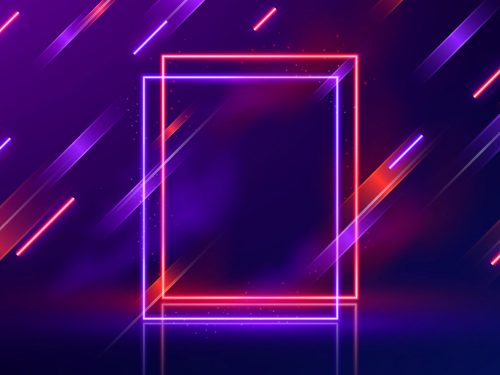 Abstract Neon Lights Background
