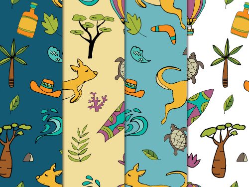 Australia Seamless Free Pattern