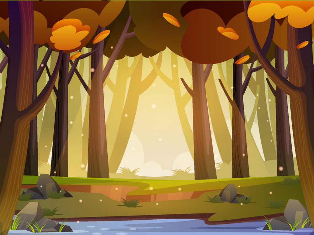 Autumn Scenery Vector Illustration