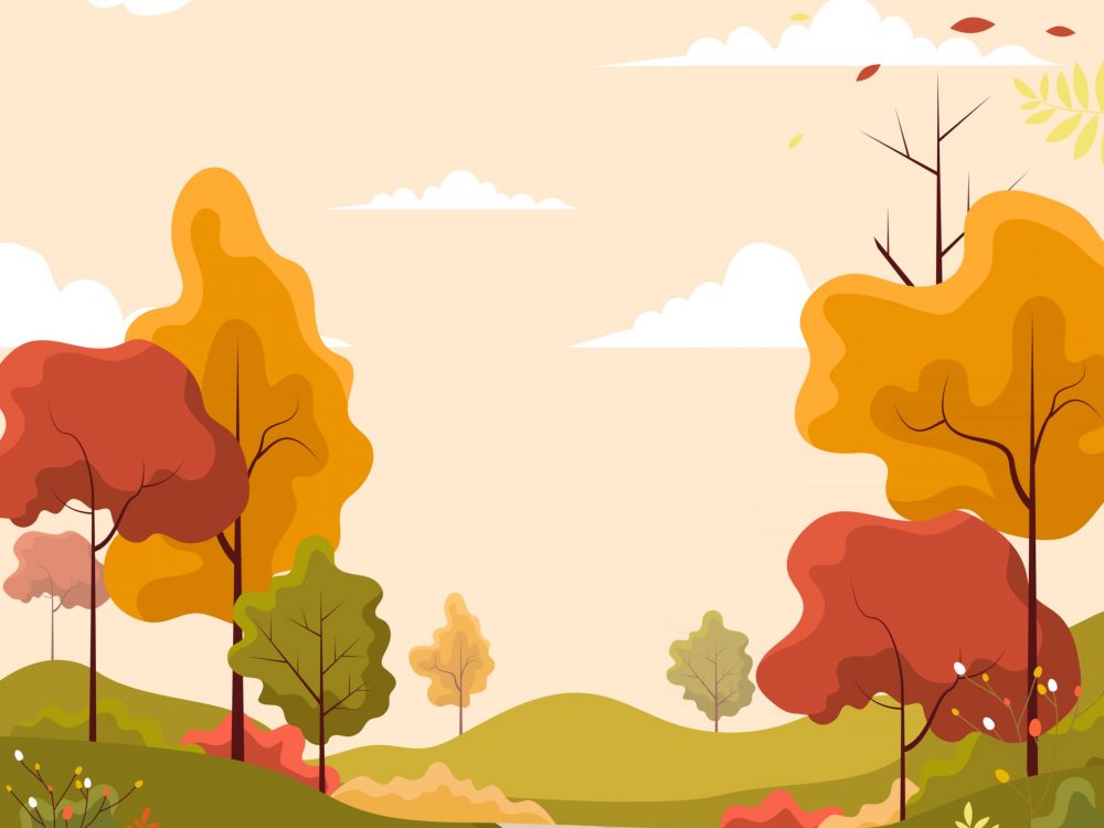 Autumn Scenery Vector Illustration