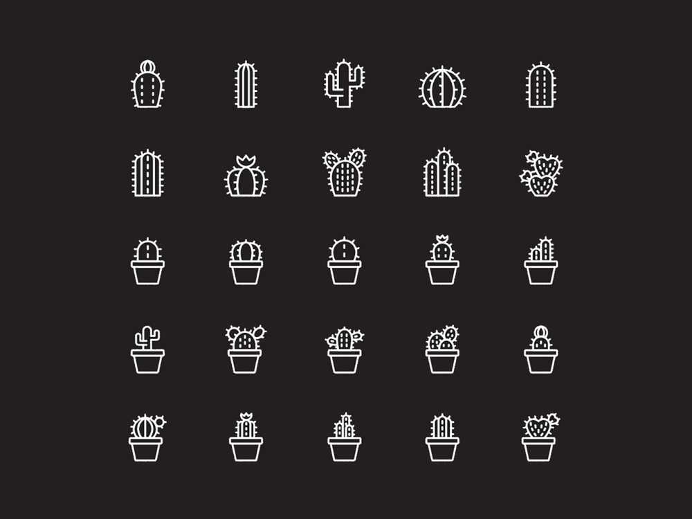 Cactus Plant Icons