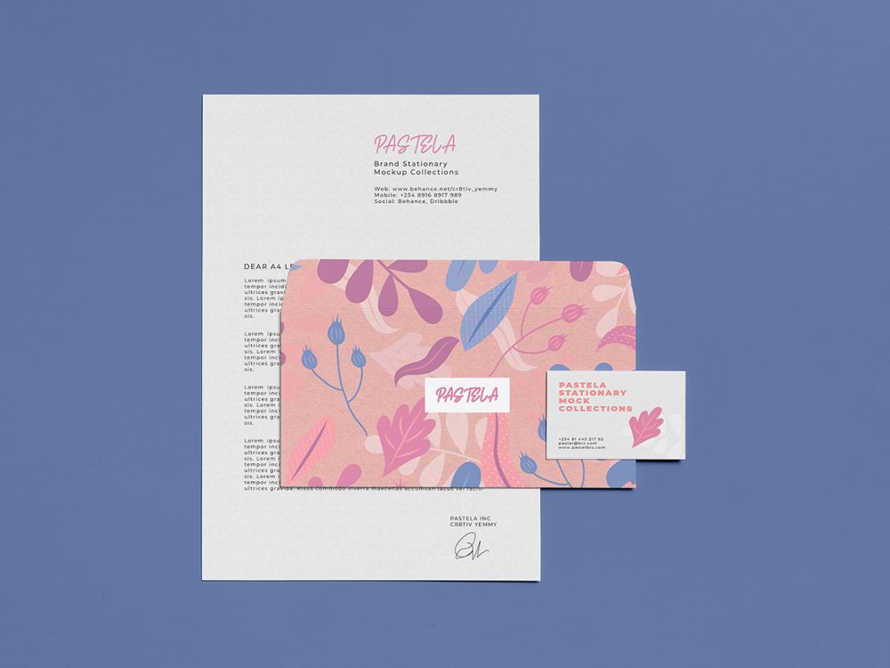 Free Stationery Mockup Set