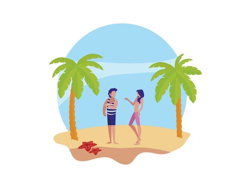 Free Summer Vacation Illustration