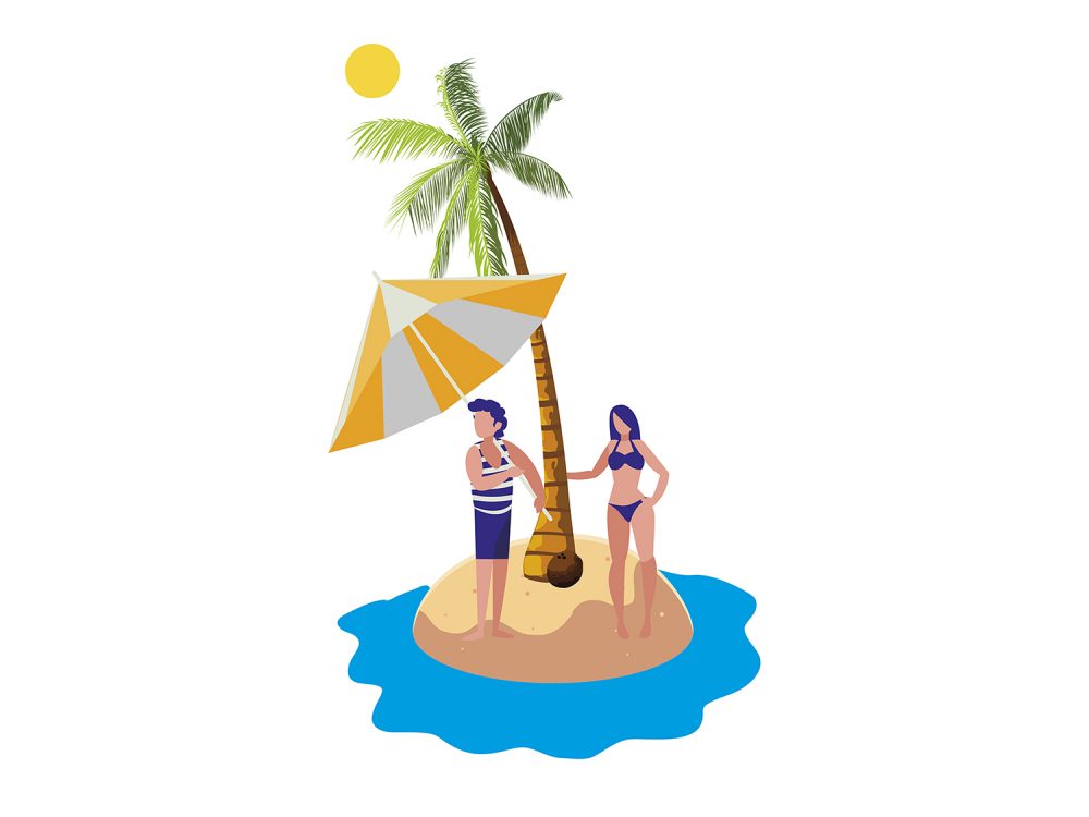 Free Summer Vacation Illustration