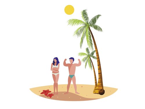Free Summer Vacation Illustration