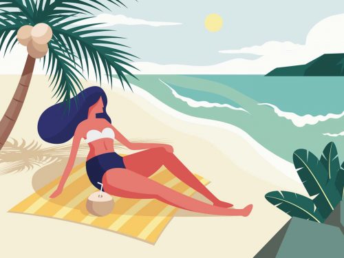 Free Summer Vacation Illustration