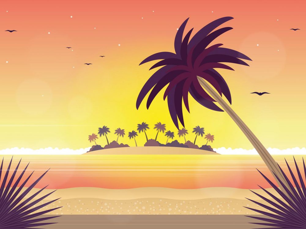 Free Summer Vacation Illustration