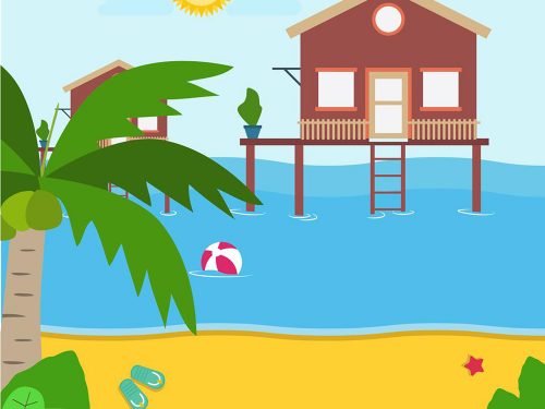 Free Summer Vacation Illustration