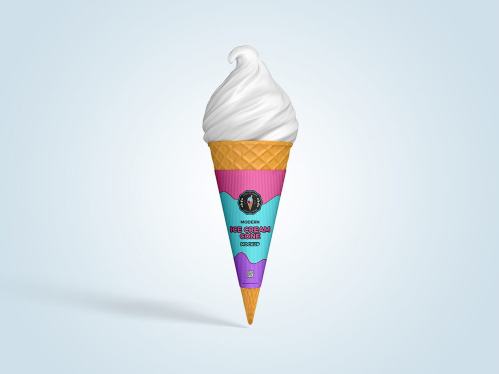 Ice Cream Cone Mockup