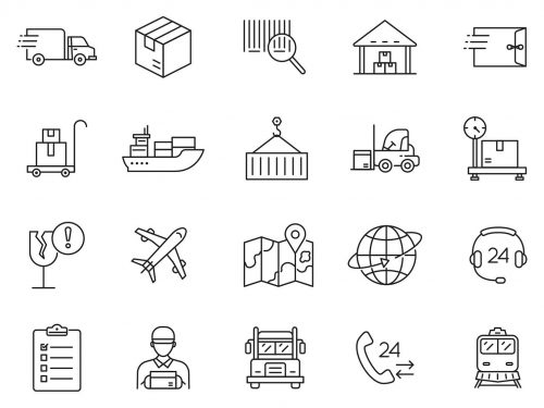 Logistic Vector Icons