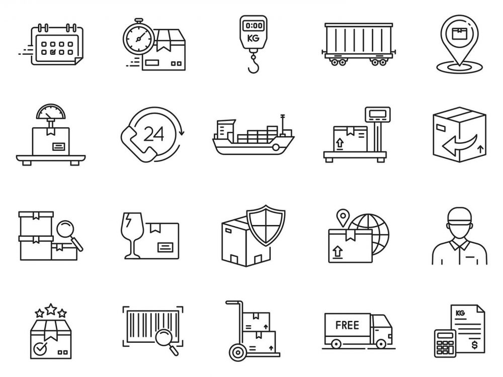 Logistic Vector Icons Part