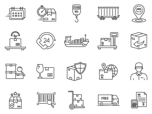 Logistic Vector Icons Part