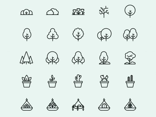 Plants Vector Free Icon Set