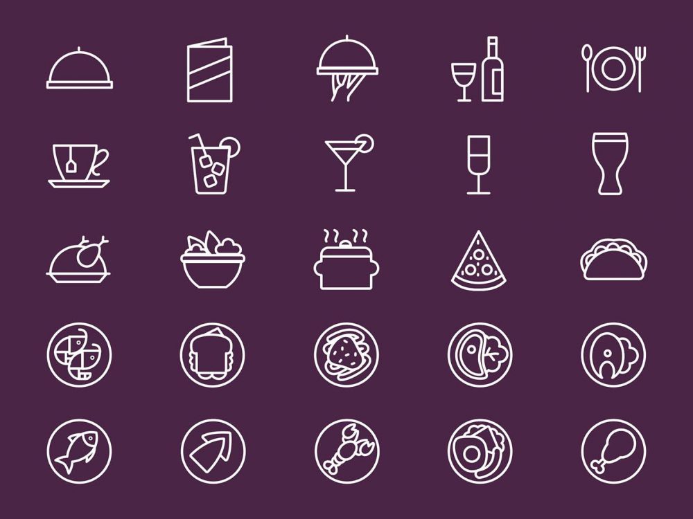 Restaurant Menu Icons