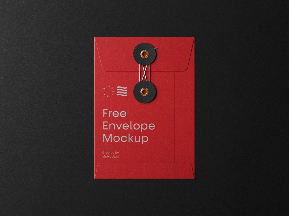 Small String Envelope Mockup