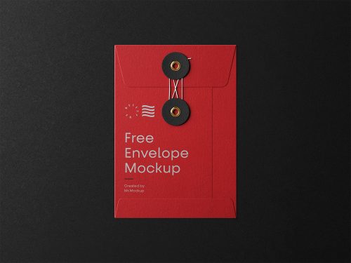 Small String Envelope Mockup