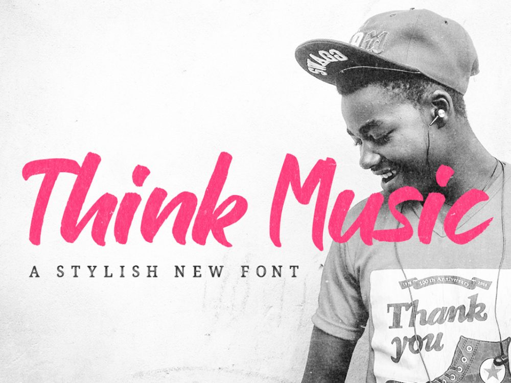 Think Music Script Free Font