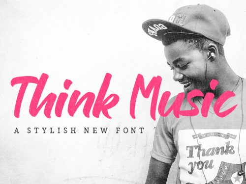 Think Music Script Free Font