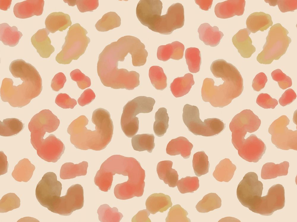 Watercolor Animal Print Free Pattern