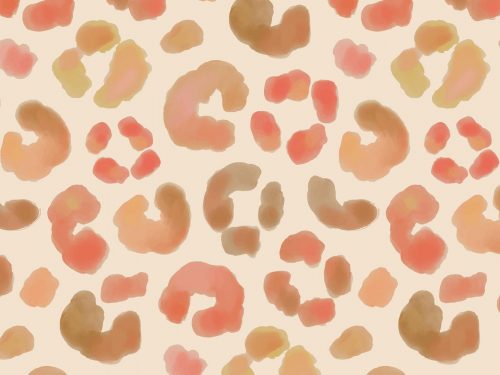 Watercolor Animal Print Free Pattern