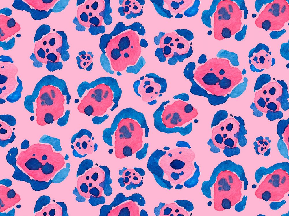 Watercolor Animal Print Free Pattern