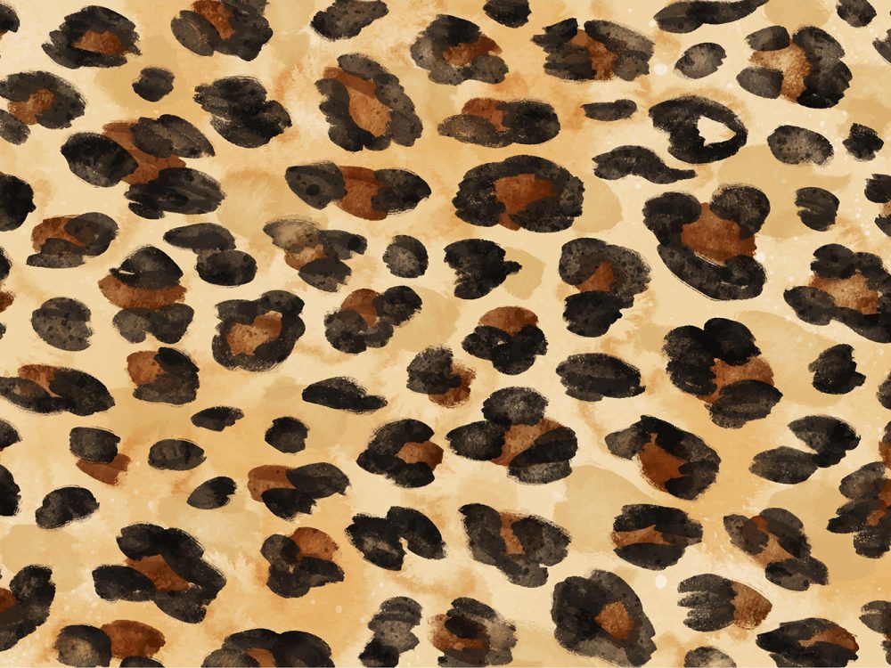 Watercolor Animal Print Free Pattern