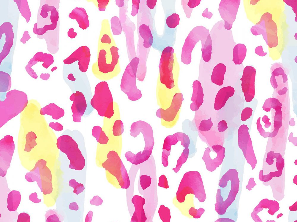 Watercolor Animal Print Free Pattern