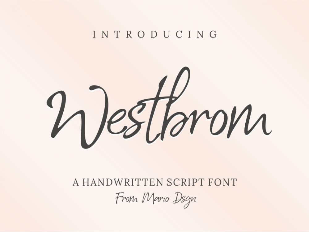 Westbrom Free Font