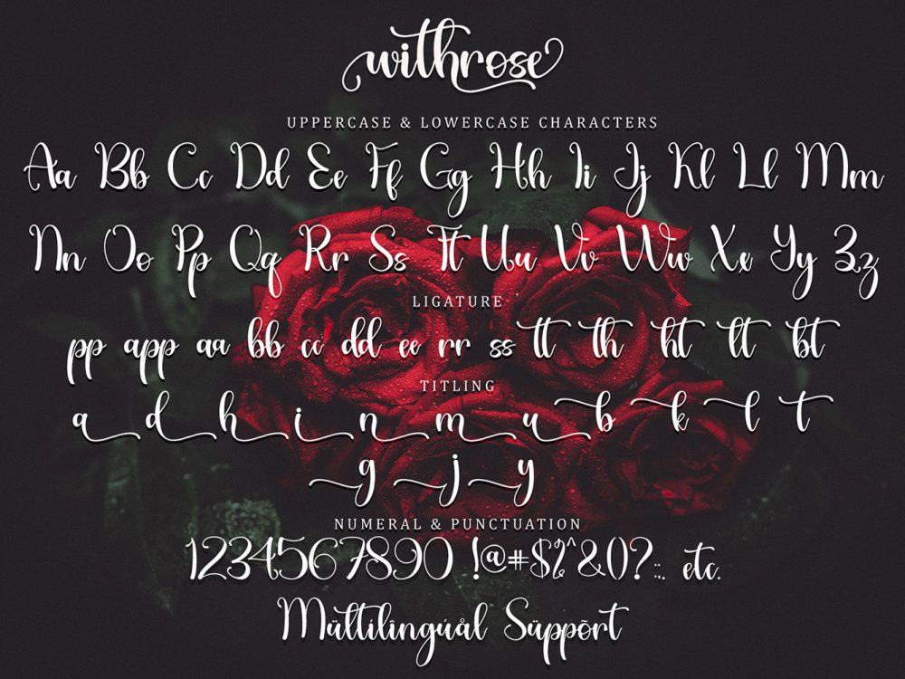Withrose Free Font