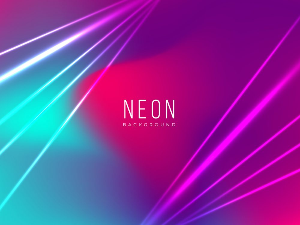 Abstract Neon Lights Background