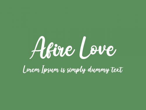 Afire Love Free Font