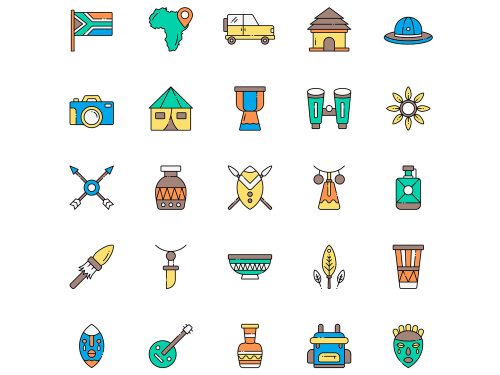 African Safari Icons