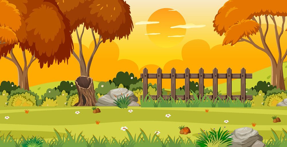 Autumn Scenery Vector Illustration
