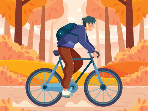 Biking Activity in Autumn