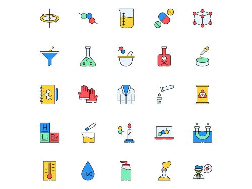 Chemist Vector Icons