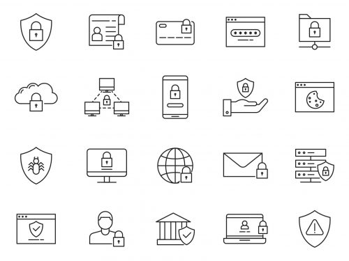 Data Protection Vector Icons